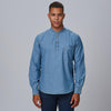 Camisa Homem Romeles Slim Fit-Azul-S-RAG-Tailors-Fardas-e-Uniformes-Vestuario-Pro