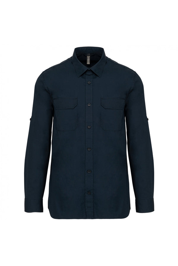 Camisa Homem Safari-Azul Marinho-S-RAG-Tailors-Fardas-e-Uniformes-Vestuario-Pro