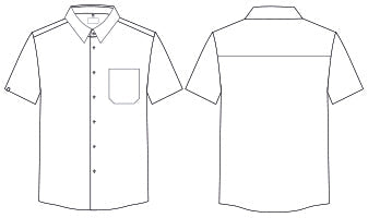 Camisa Homem m\curta Hotelaria POP-RAG-Tailors-Fardas-e-Uniformes-Vestuario-Pro