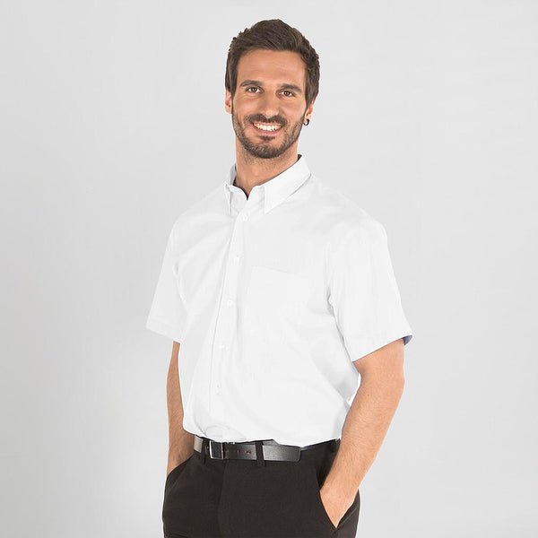 Camisa Homem m/curta Miria-Branco-38 - S-RAG-Tailors-Fardas-e-Uniformes-Vestuario-Pro