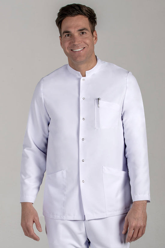 Camisa Lyon em Microfibra Unisexo-Branco-XS / (SP)-RAG-Tailors-Fardas-e-Uniformes-Vestuario-Pro