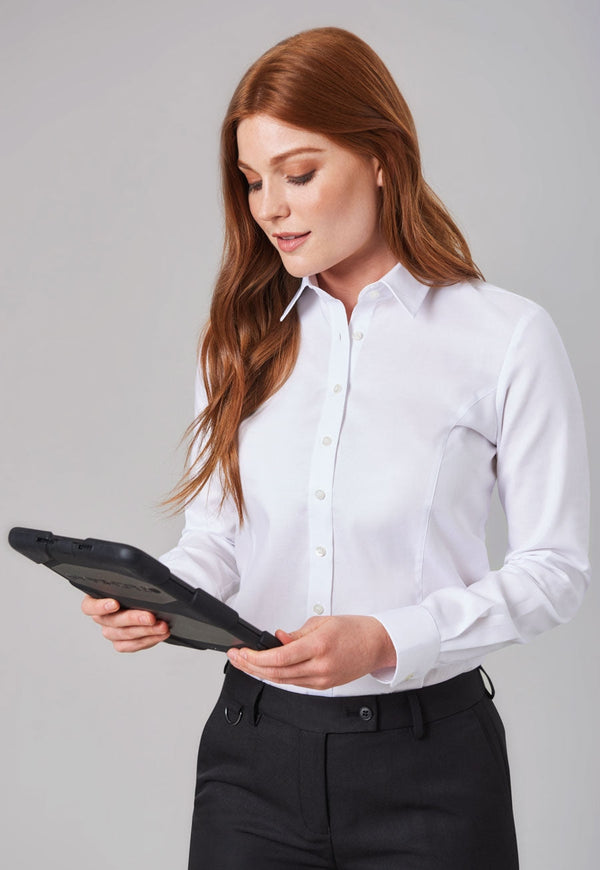 Camisa Oxford Clássica Albany-White-34-RAG-Tailors-Fardas-e-Uniformes-Vestuario-Pro