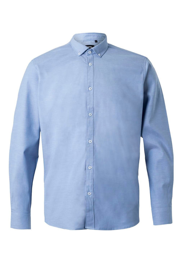 Camisa Oxford Homem Mérida-Azul Celeste-S-RAG-Tailors-Fardas-e-Uniformes-Vestuario-Pro