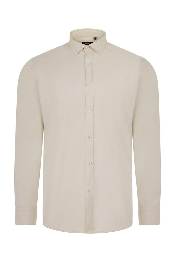 Camisa Oxford Homem Mérida-Bege Claro - 47-S-RAG-Tailors-Fardas-e-Uniformes-Vestuario-Pro