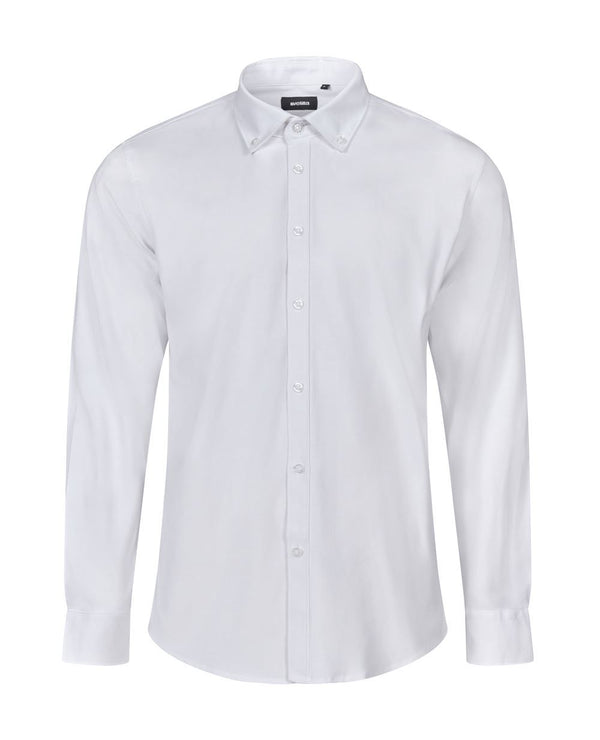 Camisa Oxford Homem Mérida-Branco-S-RAG-Tailors-Fardas-e-Uniformes-Vestuario-Pro