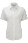 Camisa Oxford Senhora m\curta Itália-Branco-XS-RAG-Tailors-Fardas-e-Uniformes-Vestuario-Pro