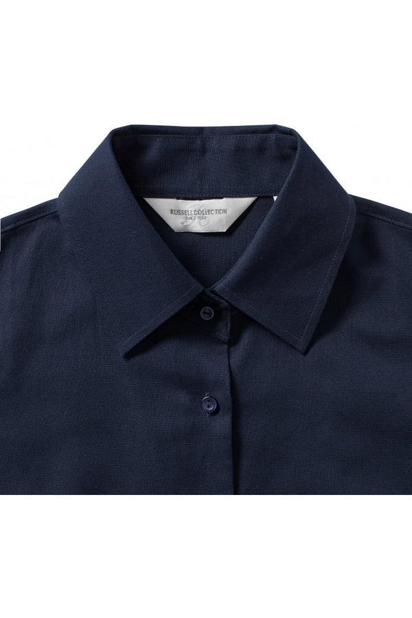 Camisa Oxford Senhora m\curta Itália-RAG-Tailors-Fardas-e-Uniformes-Vestuario-Pro