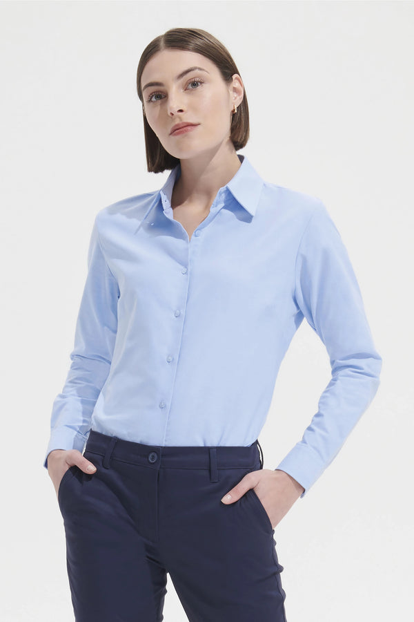 Camisa Oxford de Manga Comprida para Senhora EMBASSY-RAG-Tailors-Fardas-e-Uniformes-Vestuario-Pro