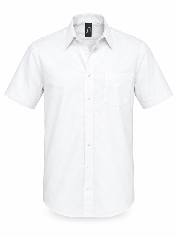 Camisa Oxford de Manga Curta para Homem BRISBANE-RAG-Tailors-Fardas-e-Uniformes-Vestuario-Pro