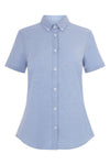 Camisa Oxford stretch de manga curta para mulher-Azul Celeste - 05-XS-RAG-Tailors-Fardas-e-Uniformes-Vestuario-Pro