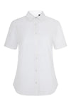 Camisa Oxford stretch de manga curta para mulher-Branco - 07-XS-RAG-Tailors-Fardas-e-Uniformes-Vestuario-Pro