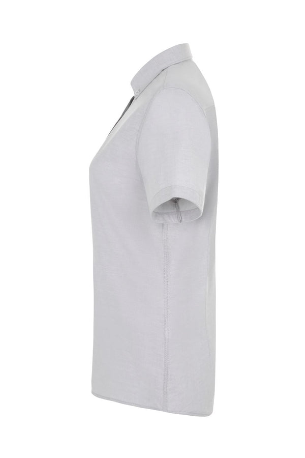 Camisa Oxford stretch de manga curta para mulher-RAG-Tailors-Fardas-e-Uniformes-Vestuario-Pro