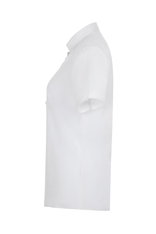 Camisa Oxford stretch de manga curta para mulher-RAG-Tailors-Fardas-e-Uniformes-Vestuario-Pro