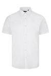 Camisa Oxford stretch manga curta homem-Branco - 07-S-RAG-Tailors-Fardas-e-Uniformes-Vestuario-Pro
