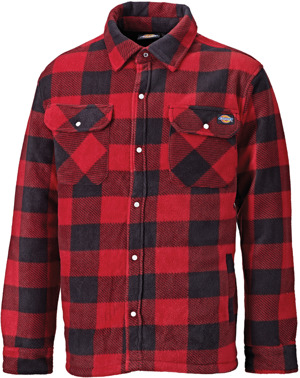 Camisa Polar Forrada e Acolchoada Homem-Vermelho / Preto-S-RAG-Tailors-Fardas-e-Uniformes-Vestuario-Pro