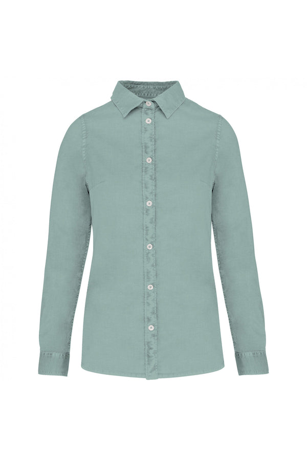 Camisa Senhora Algodão Biológico Spirit-Verde-XS-RAG-Tailors-Fardas-e-Uniformes-Vestuario-Pro