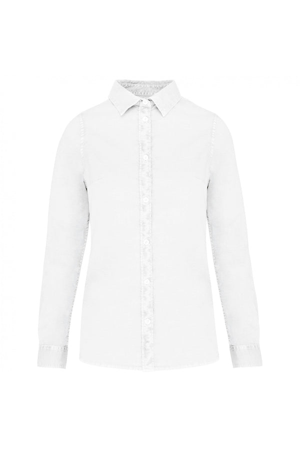 Camisa Senhora Algodão Biológico Spirit-Branco-XS-RAG-Tailors-Fardas-e-Uniformes-Vestuario-Pro