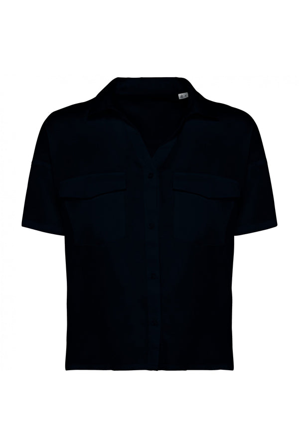 Camisa Senhora Oversize em Liocel-Marinho Escuro-XS-RAG-Tailors-Fardas-e-Uniformes-Vestuario-Pro