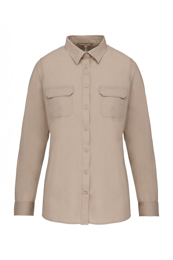 Camisa Senhora Safari-Bege-XS-RAG-Tailors-Fardas-e-Uniformes-Vestuario-Pro