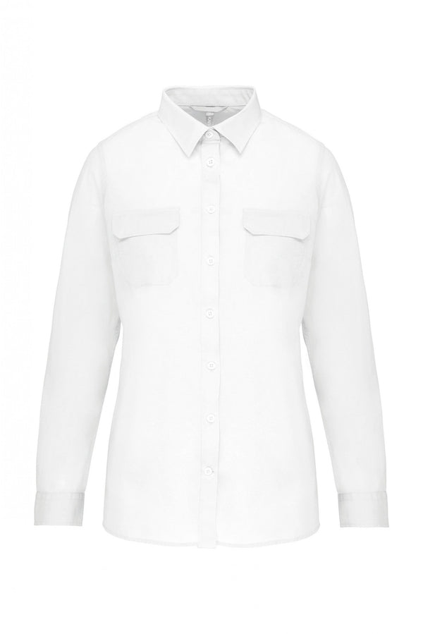 Camisa Senhora Safari-Branco-XS-RAG-Tailors-Fardas-e-Uniformes-Vestuario-Pro