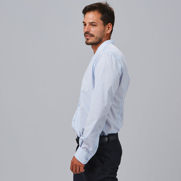 Camisa Slim Fit Homem Fil a Fil Marcello-RAG-Tailors-Fardas-e-Uniformes-Vestuario-Pro