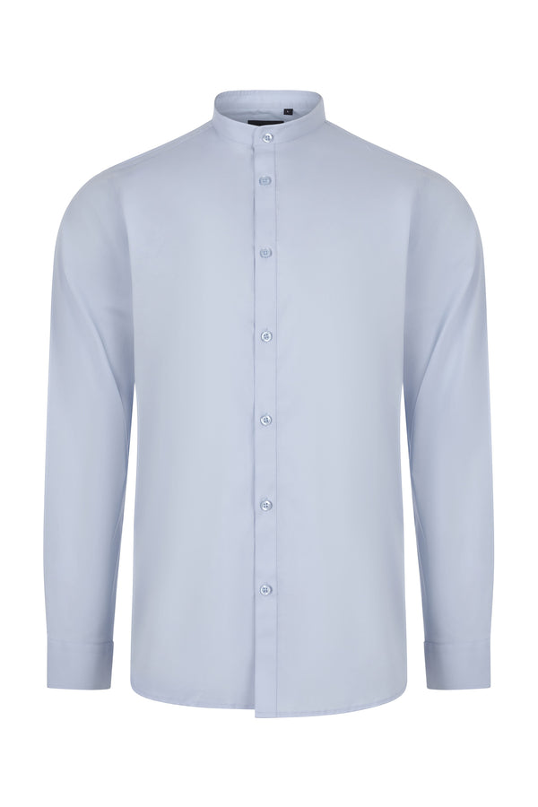 Camisa Stretch Manga Longa para Homem-AZUL CELESTE - 05-S-RAG-Tailors-Fardas-e-Uniformes-Vestuario-Pro