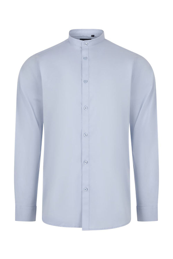 Camisa Stretch Manga Longa para Homem-Celeste-S-RAG-Tailors-Fardas-e-Uniformes-Vestuario-Pro