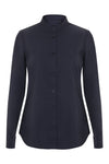 Camisa Stretch Manga Longa para Mulher-AZUL NAVY - 61-XS-RAG-Tailors-Fardas-e-Uniformes-Vestuario-Pro