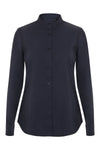 Camisa Stretch Manga Longa para Mulher-AZUL NAVY - 61-XS-RAG-Tailors-Fardas-e-Uniformes-Vestuario-Pro