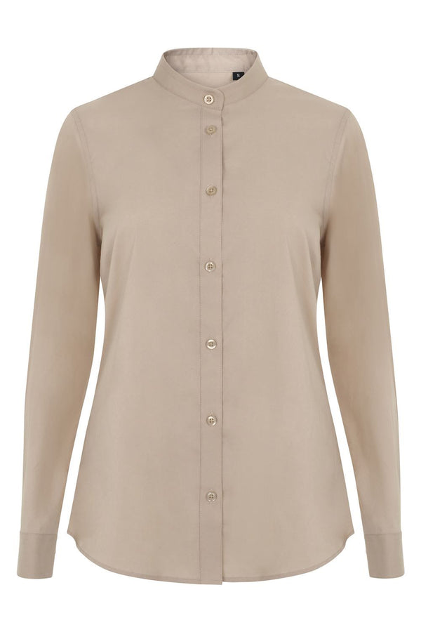 Camisa Stretch Manga Longa para Mulher-BEGE CLARO - 47-XS-RAG-Tailors-Fardas-e-Uniformes-Vestuario-Pro