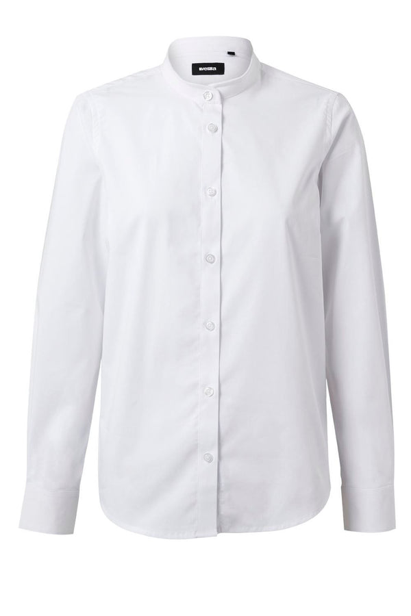 Camisa Stretch Manga Longa para Mulher-BRANCO - 07-XS-RAG-Tailors-Fardas-e-Uniformes-Vestuario-Pro