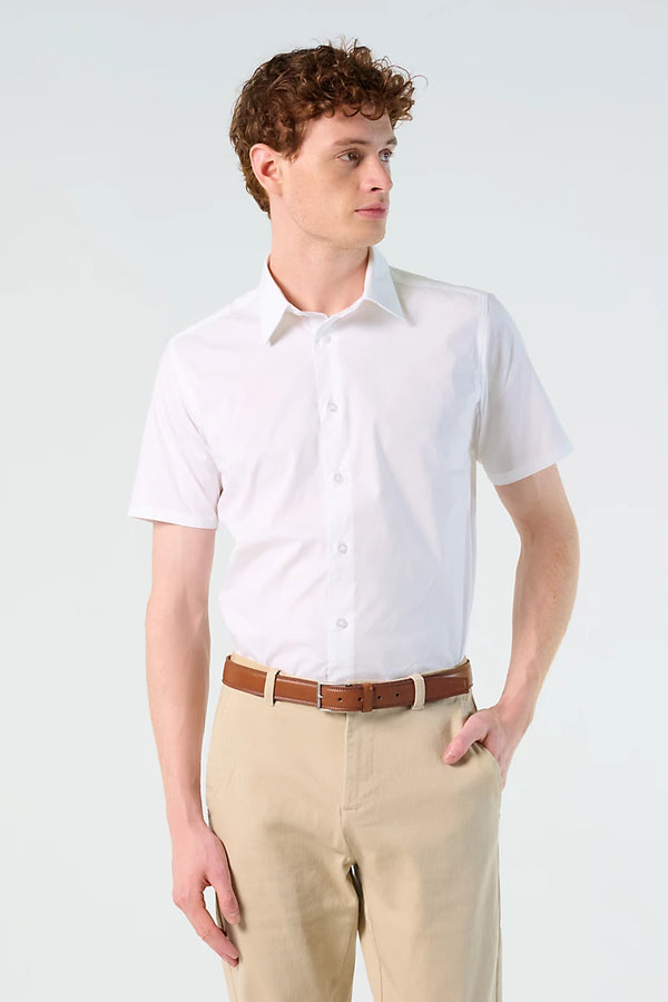 Camisa Stretch de Manga Curta para Homem BROADWAY-RAG-Tailors-Fardas-e-Uniformes-Vestuario-Pro
