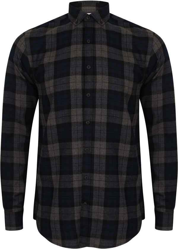 Camisa aos quadrados-Azul Marinho Check-S-RAG-Tailors-Fardas-e-Uniformes-Vestuario-Pro