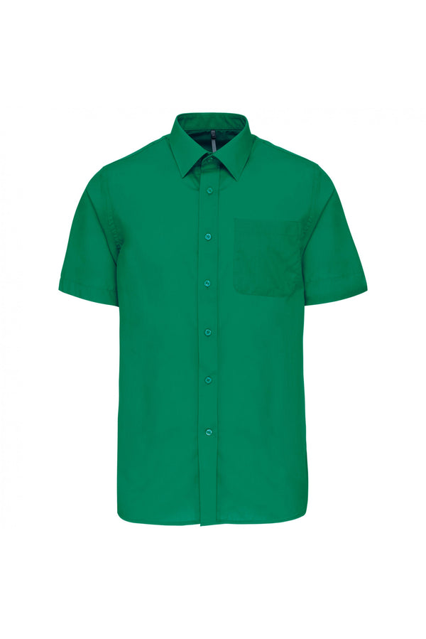 Camisa de Homem Mariano Manga Curta-Kelly Green-XS-RAG-Tailors-Fardas-e-Uniformes-Vestuario-Pro
