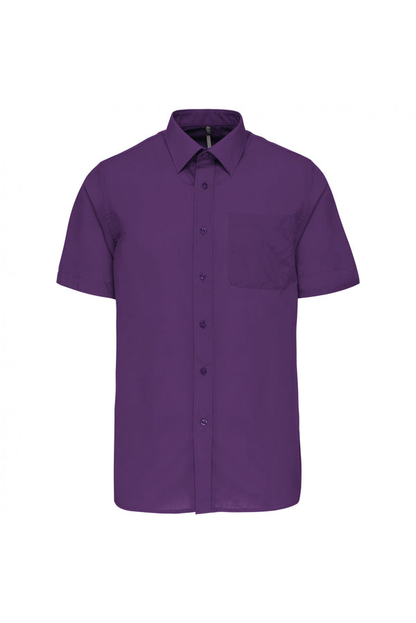 Camisa de Homem Mariano Manga Curta-Purple-XS-RAG-Tailors-Fardas-e-Uniformes-Vestuario-Pro