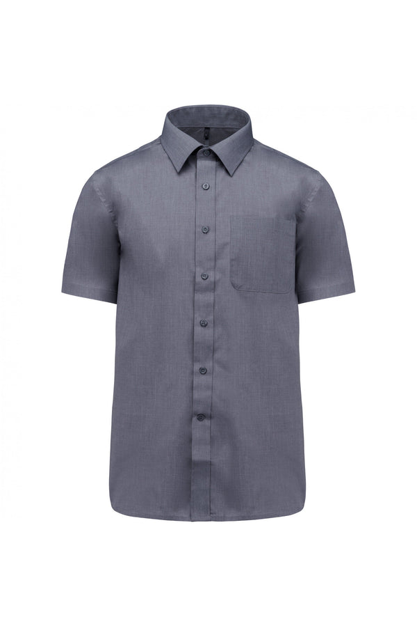 Camisa de Homem Mariano Manga Curta-Urban Grey-XS-RAG-Tailors-Fardas-e-Uniformes-Vestuario-Pro