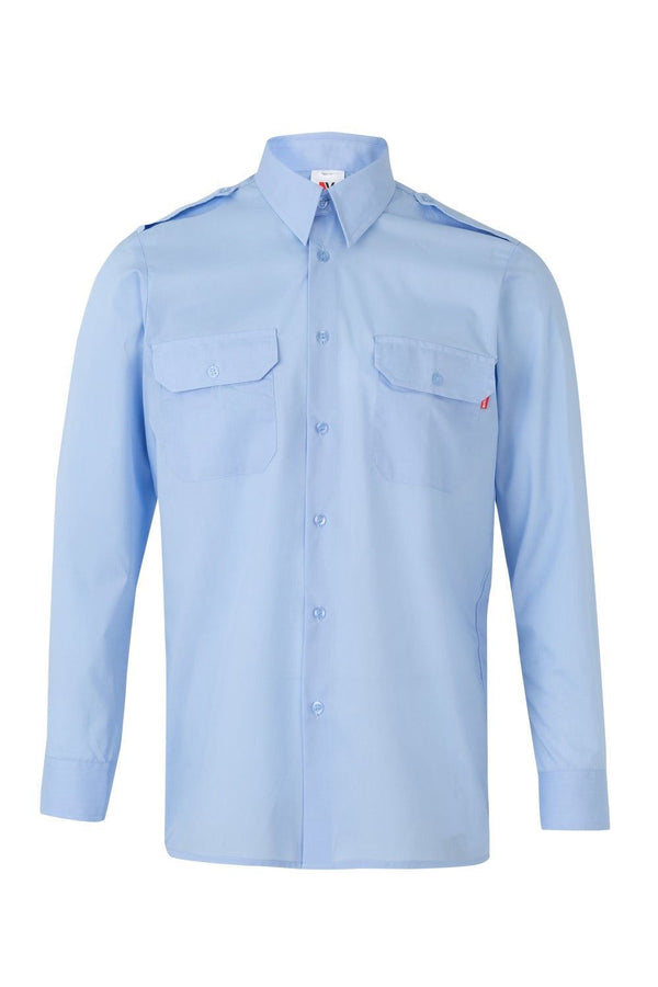 Camisa de Manga Comprida com Divisas-Celeste-S-RAG-Tailors-Fardas-e-Uniformes-Vestuario-Pro