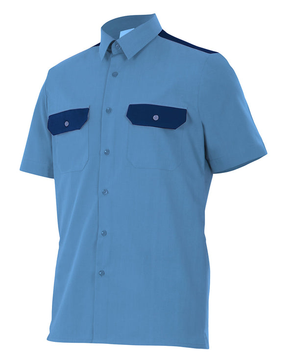 Camisa de Manga Curta-Celeste-S-RAG-Tailors-Fardas-e-Uniformes-Vestuario-Pro