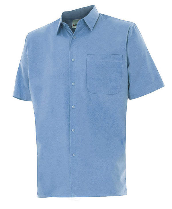 Camisa de Manga Curta-Celeste-S-RAG-Tailors-Fardas-e-Uniformes-Vestuario-Pro