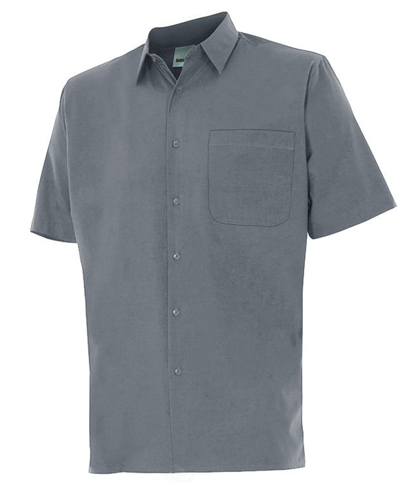 Camisa de Manga Curta-Cinza-S-RAG-Tailors-Fardas-e-Uniformes-Vestuario-Pro