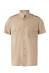 Camisa de Manga Curta com Divisas-Bege - 06-S-RAG-Tailors-Fardas-e-Uniformes-Vestuario-Pro