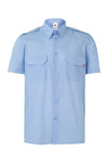 Camisa de Manga Curta com Divisas-Celeste - 05-S-RAG-Tailors-Fardas-e-Uniformes-Vestuario-Pro