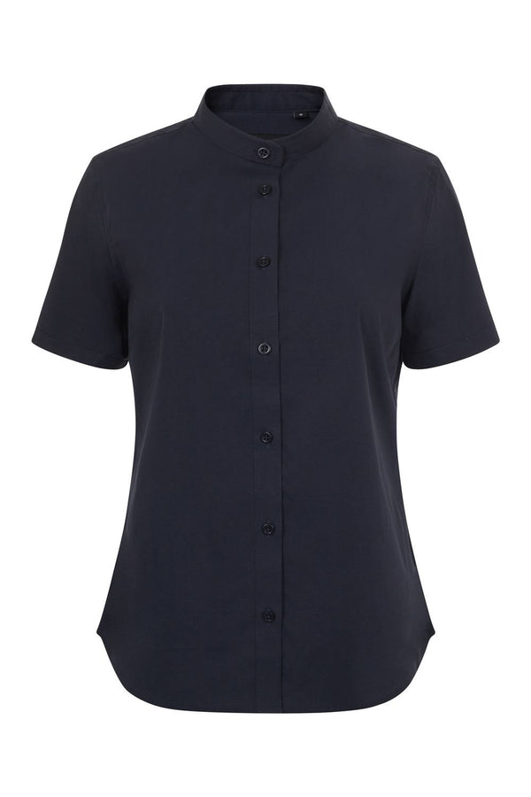 Camisa de Mulher Gola Padre Stretch Manga Curta-RAG-Tailors-Fardas-e-Uniformes-Vestuario-Pro
