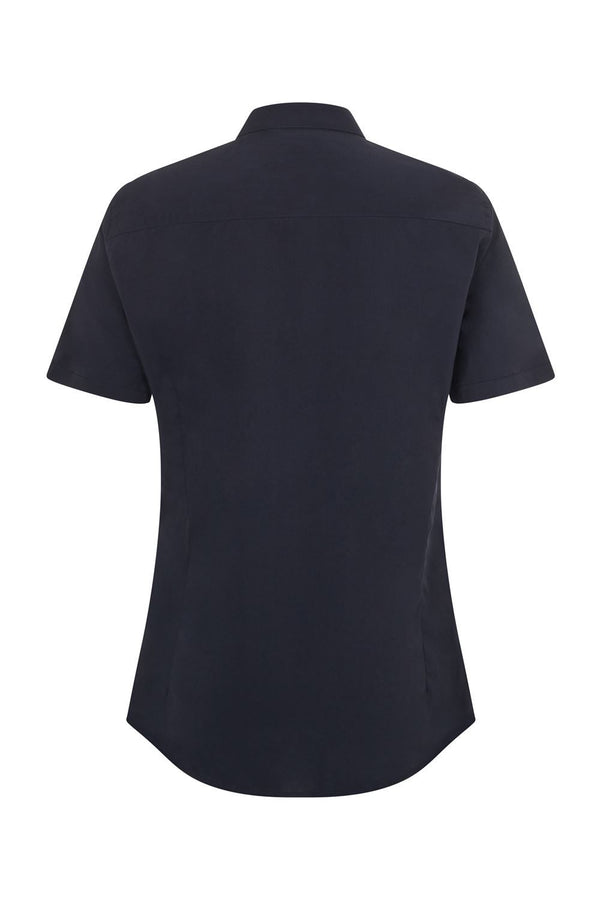 Camisa de Mulher Gola Padre Stretch Manga Curta-RAG-Tailors-Fardas-e-Uniformes-Vestuario-Pro