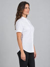 Camisa de Mulher Gola Padre Stretch Manga Curta-RAG-Tailors-Fardas-e-Uniformes-Vestuario-Pro