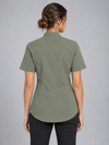 Camisa de Mulher Gola Padre Stretch Manga Curta-RAG-Tailors-Fardas-e-Uniformes-Vestuario-Pro