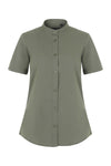 Camisa de Mulher Gola Padre Stretch Manga Curta-RAG-Tailors-Fardas-e-Uniformes-Vestuario-Pro