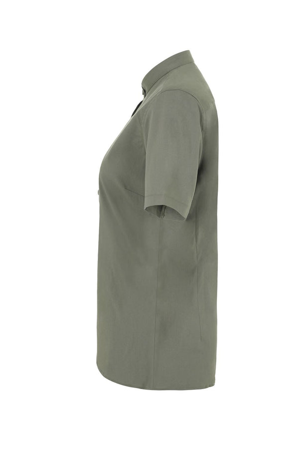 Camisa de Mulher Gola Padre Stretch Manga Curta-RAG-Tailors-Fardas-e-Uniformes-Vestuario-Pro