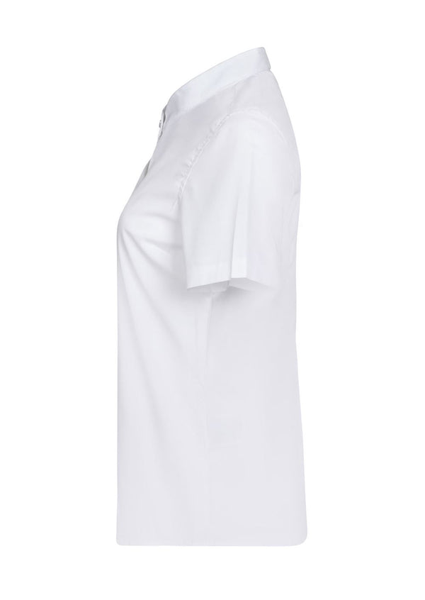 Camisa de Mulher Gola Padre Stretch Manga Curta-RAG-Tailors-Fardas-e-Uniformes-Vestuario-Pro