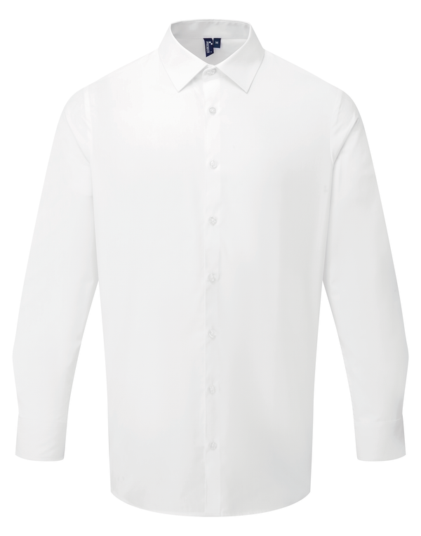 Camisa de Popeline Manga Comprida Homem-Branco-S-RAG-Tailors-Fardas-e-Uniformes-Vestuario-Pro